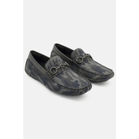 Kenneth Cole New York Men\'s Theme Bit Driver Loafers - Black Camo 9M main image 5